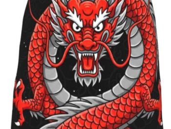 Chinese Dragon Apron,Dragon Aprons for Women Men Cooking Baking Gardening